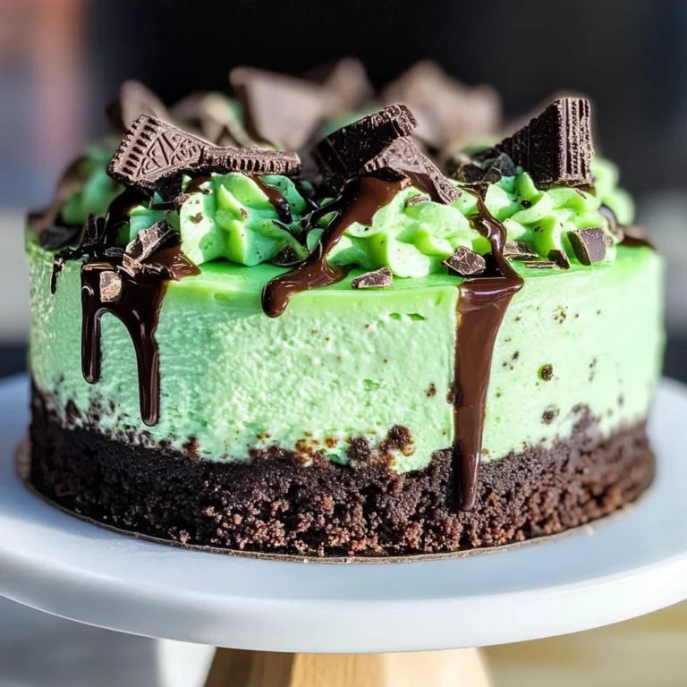 Andes Mint Cheesecake