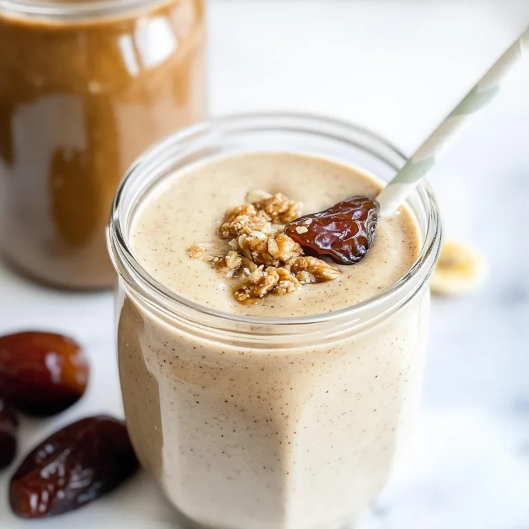Banana Almond Butter Date Smoothie Recipe