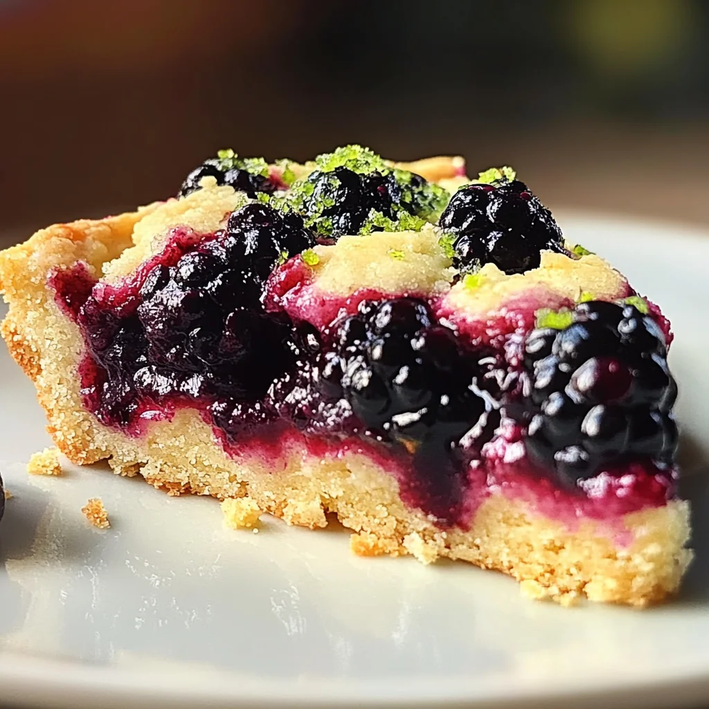 Blackberry Shortbread Wedges