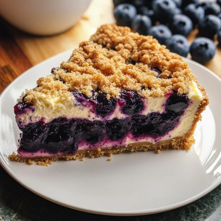 Blueberry Crumble Cheesecake