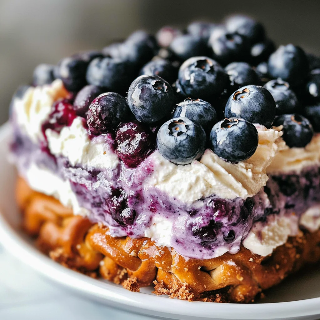 Blueberry Pretzel Salad