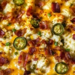 Cauliflower Jalapeño Popper Casserole