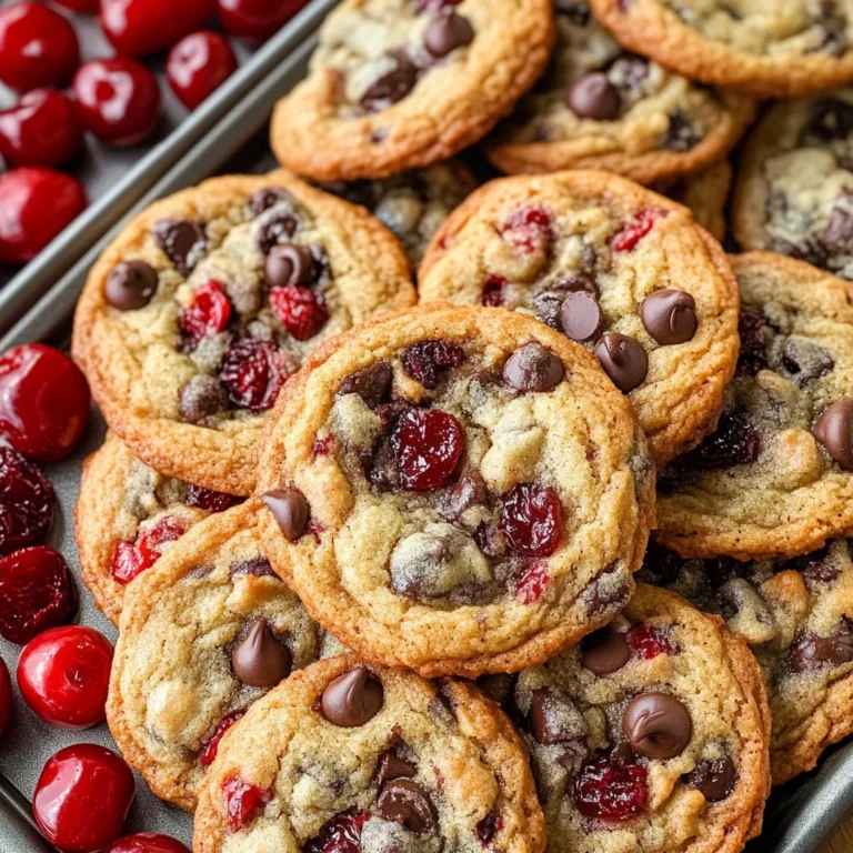 Chewy Cherry Chocolate Chip Cookies with Mocha Chips Delight