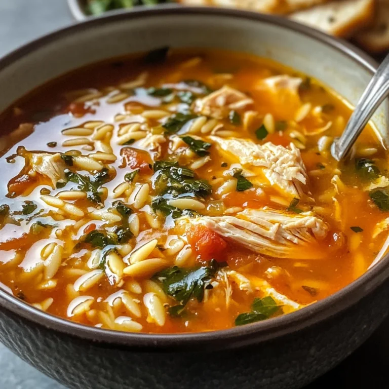 Chicken Orzo Tomato Soup Recipe