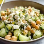 Chickpea Cucumber Feta Salad