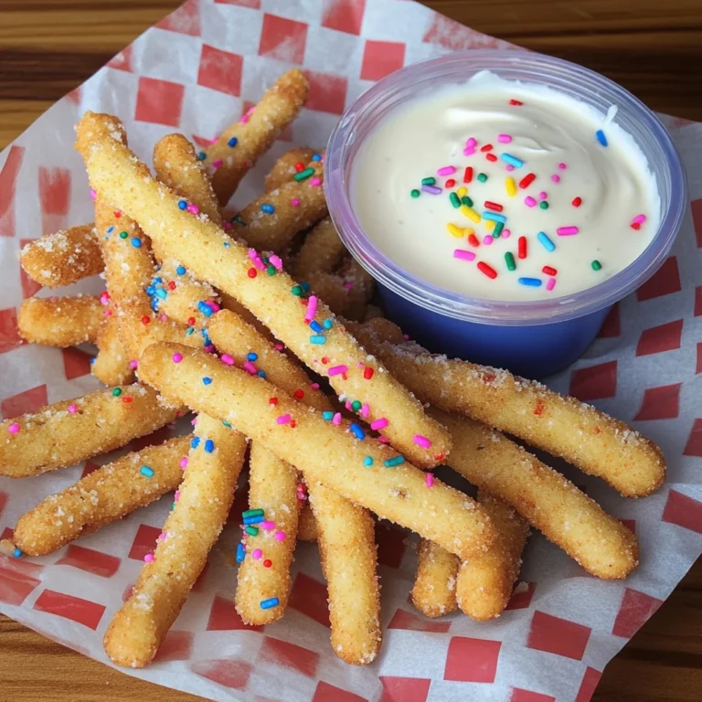 Cookie Fries with Frosting Dip