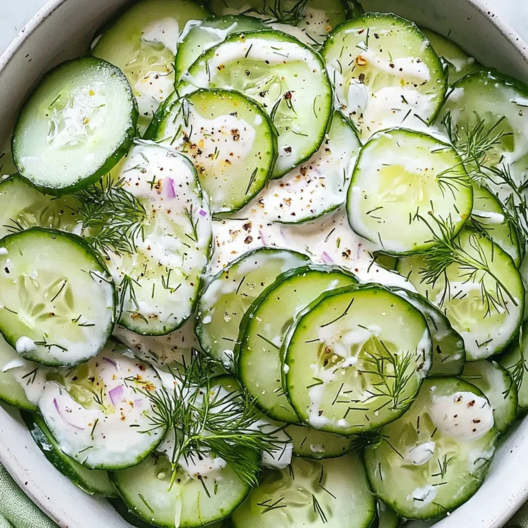 Creamy Cucumber Salad