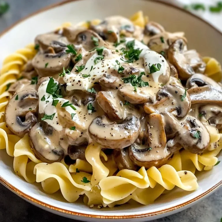 Creamy Mushroom Stroganoff