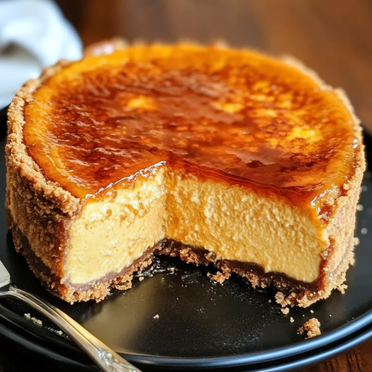 Creme Brulee Pumpkin Cheesecake Recipe