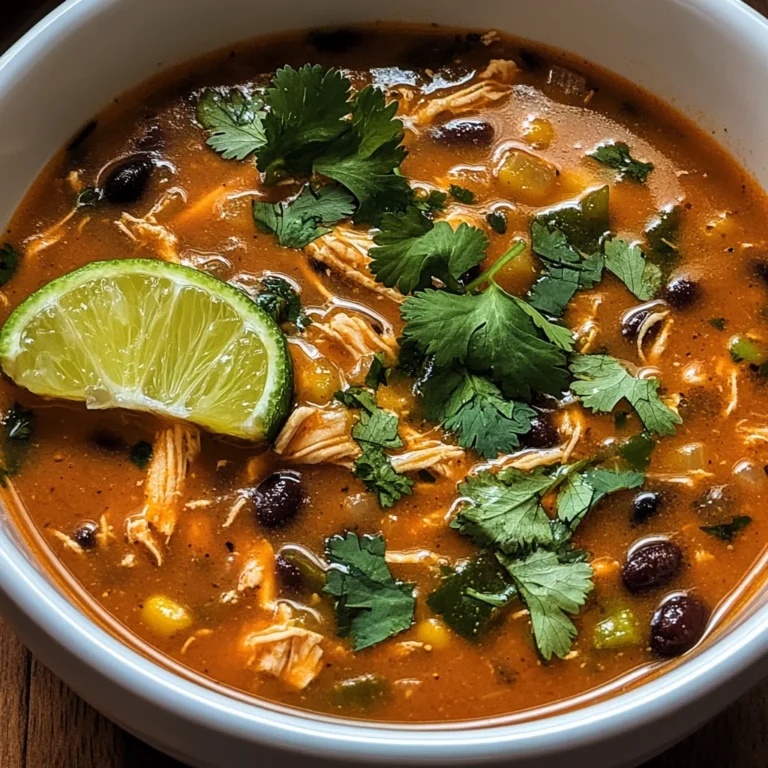 Easy Chicken, Poblano & Black Bean Summer Soup