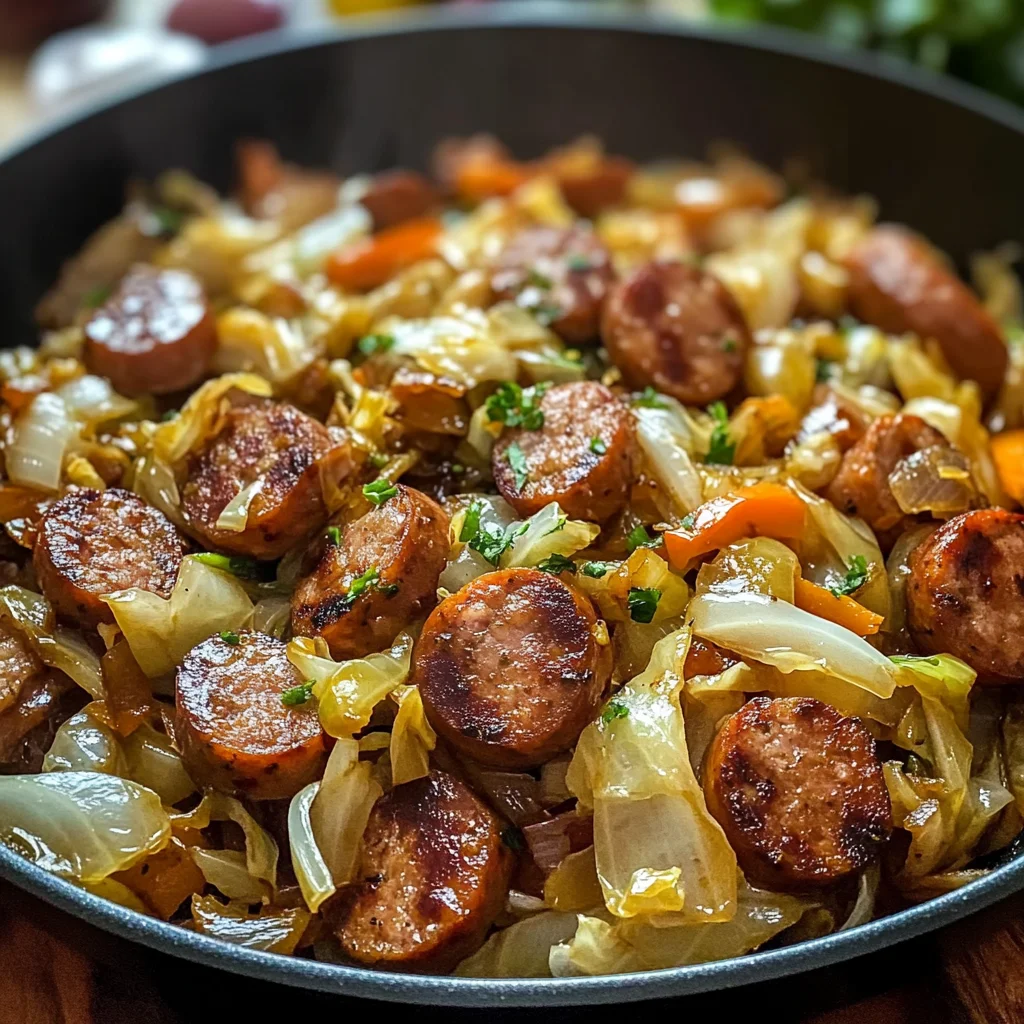 Easy Sausage and Cabbage Stir Fry