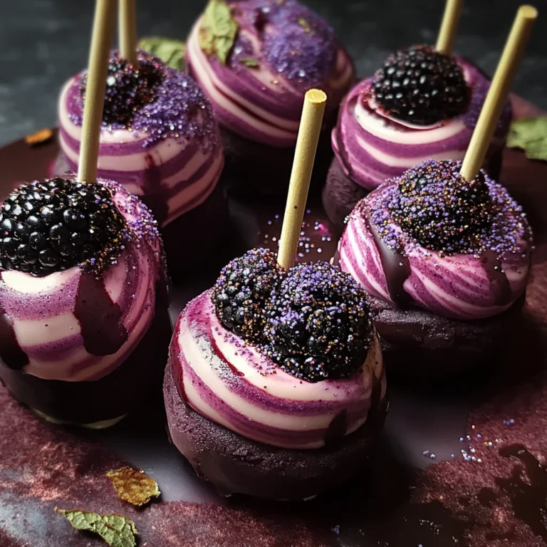 Forbidden Forest Blackberry Cheesecake Pops