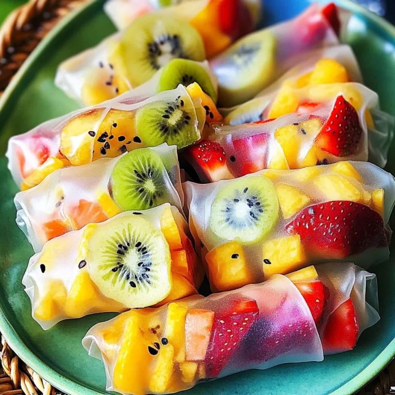 Fruit Spring Rolls - Kids Party Favorite!