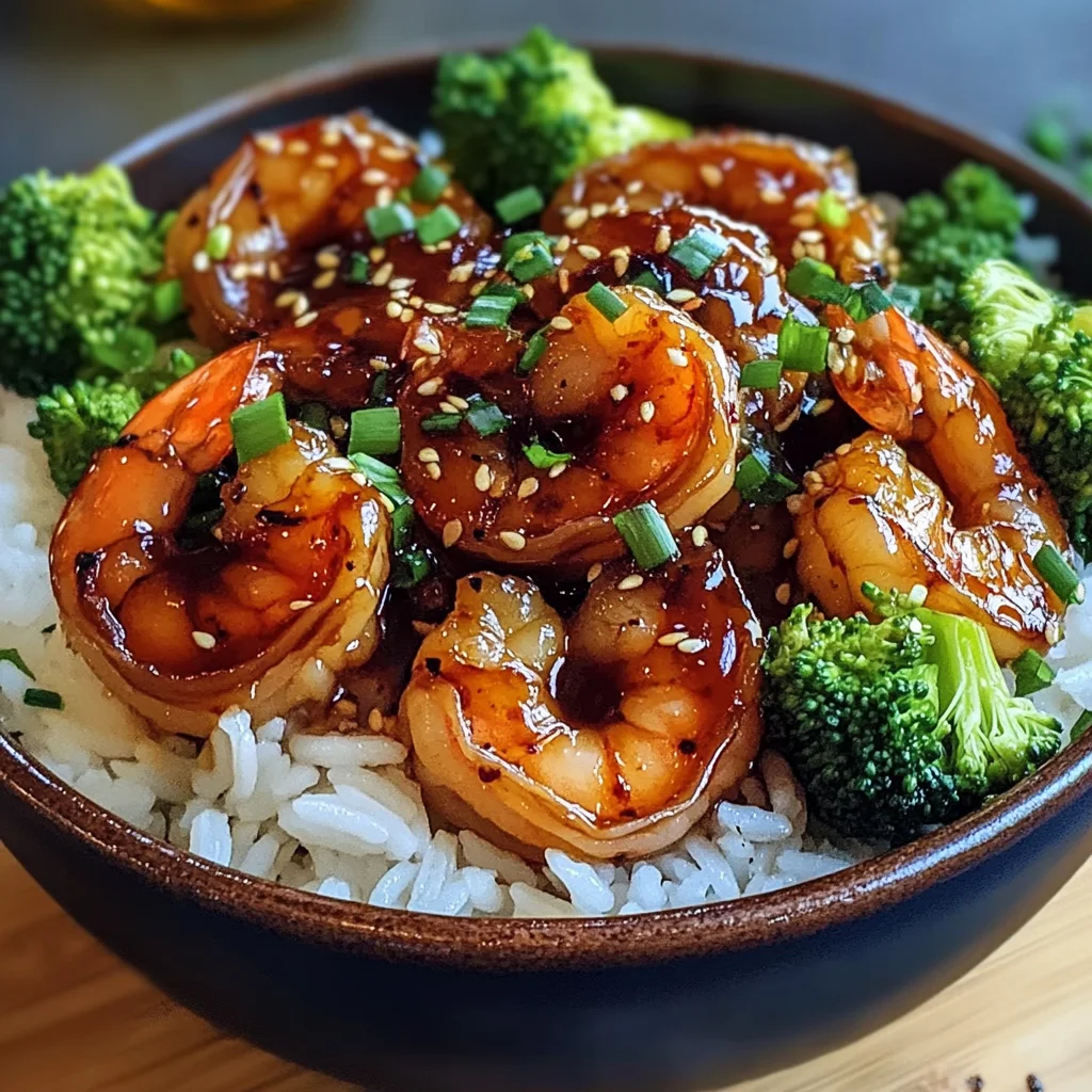 Honey Garlic Shrimp Bowls