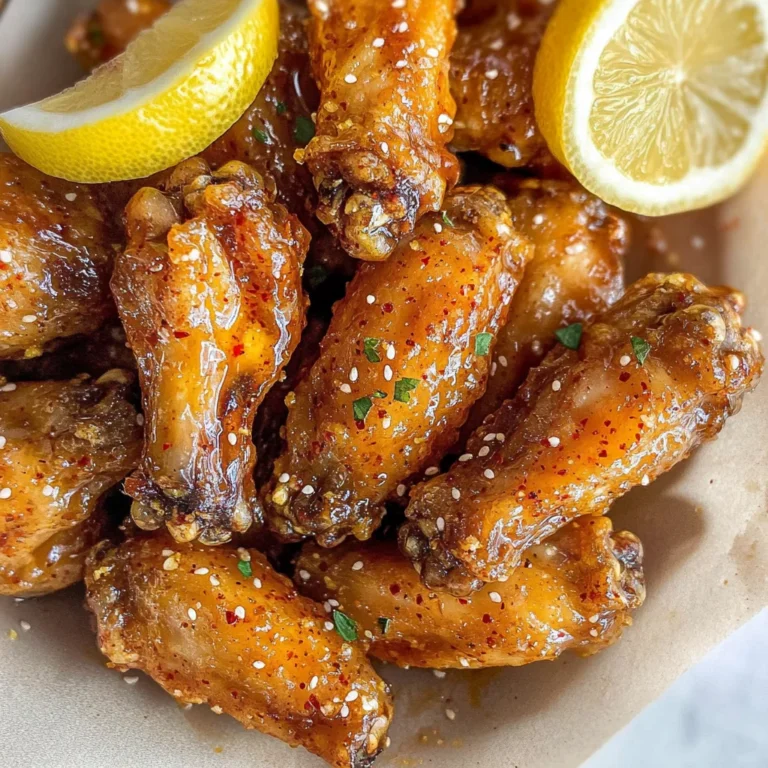 Honey Lemon Pepper Wings