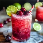 Honey Sweetened Fresh Cherry Limeade