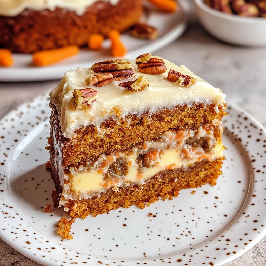 Honeybun Carrot Cake with Cheesecake Filling