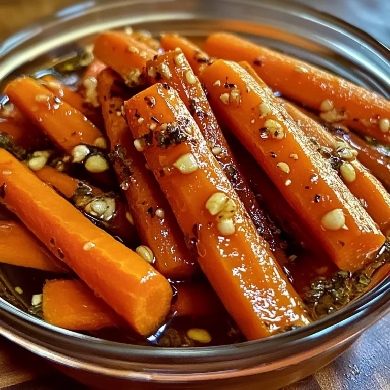 Hot Honey Pickled Carrots