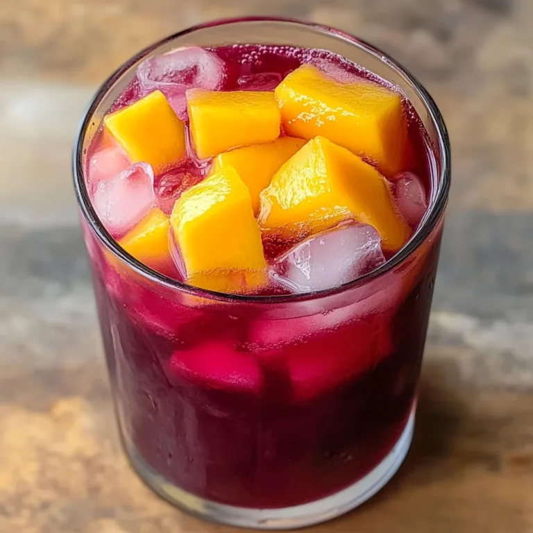 Iced Mango Hibiscus Tea