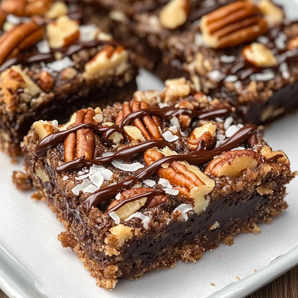 Irresistible German Chocolate Cookie Bars