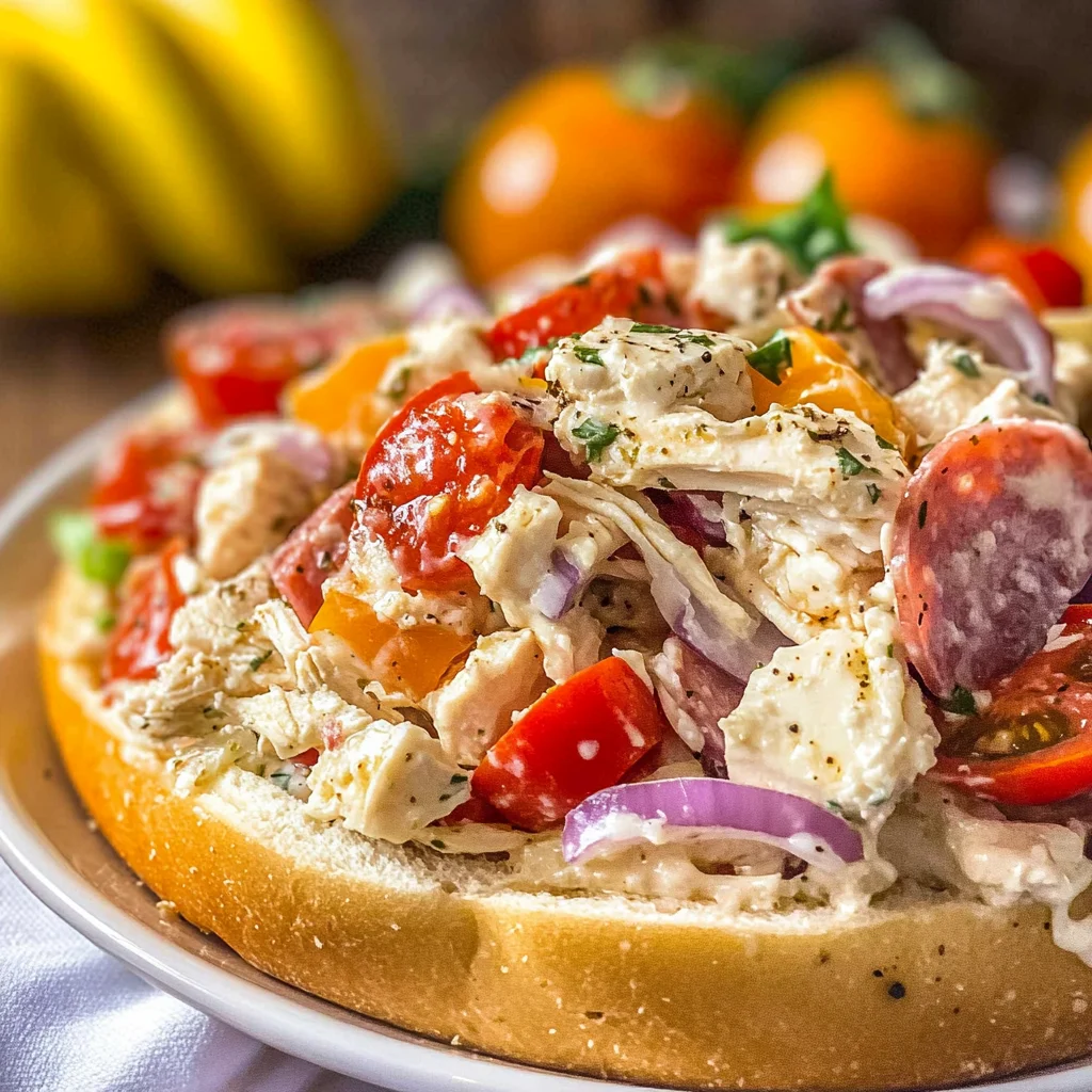 Italian Grinder Chicken Salad