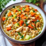Lemon Chicken Orzo Soup