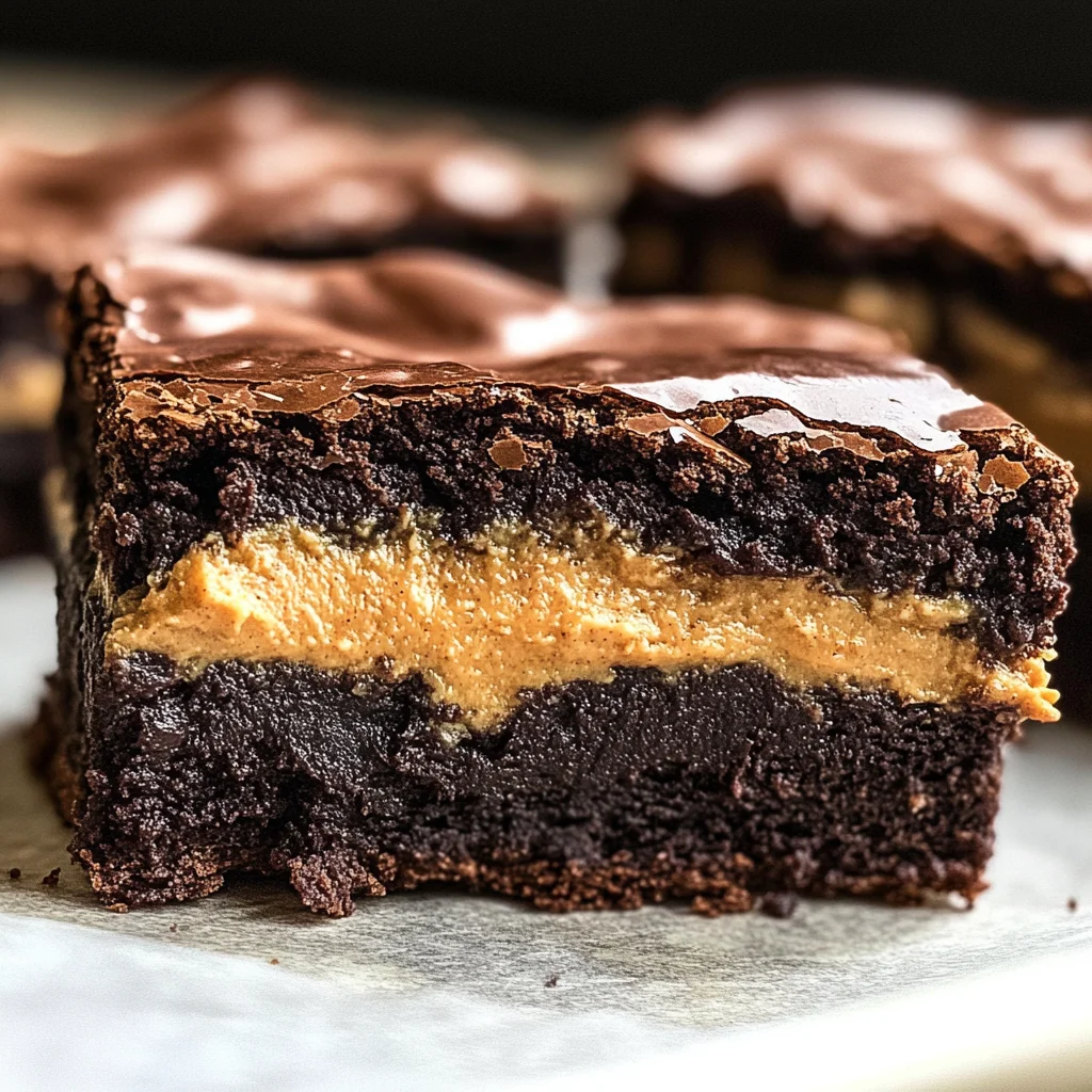 Peanut Butter Stuffed Brownies