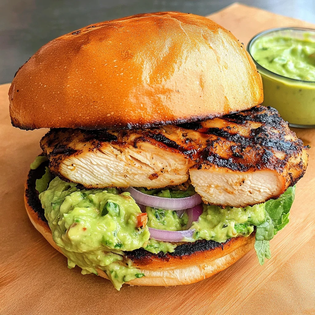 Peruvian-Style Grilled-Chicken Sandwiches With Spicy Green Sauce Recipe
