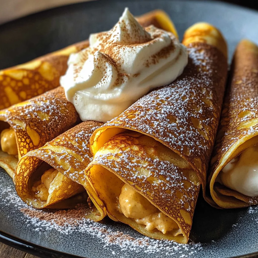 Pumpkin Crepes Cinnamon Mascarpone