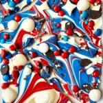 Red White and Blue Bark