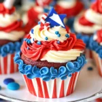 Red, White and Blue Cupcakes