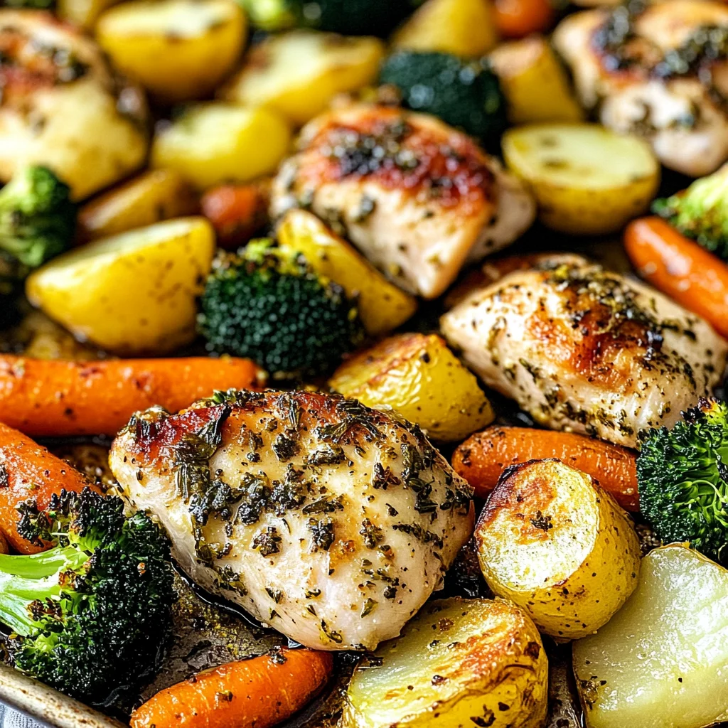 Sheet Pan Lemon Herb Chicken and Vegetables