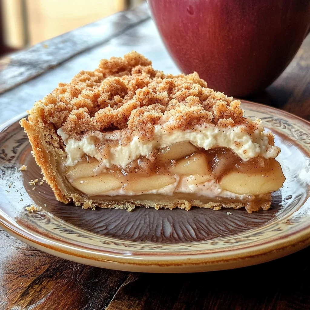 Snickerdoodle Cream Cheese Apple Pie