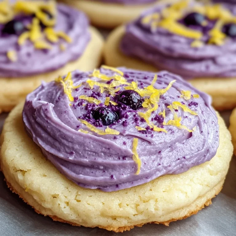 Soft Lemon Blueberry Cookies