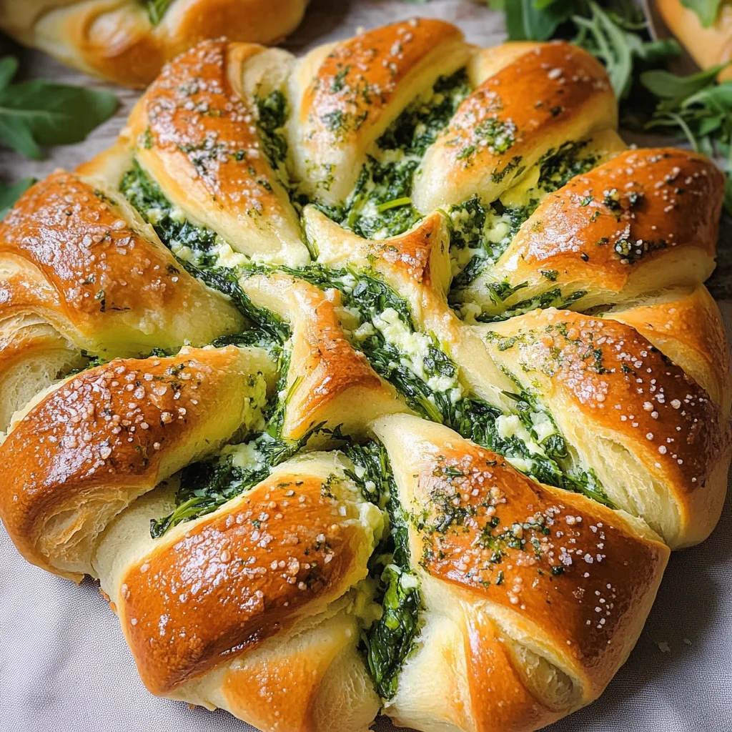 Spring Greens Star Bread