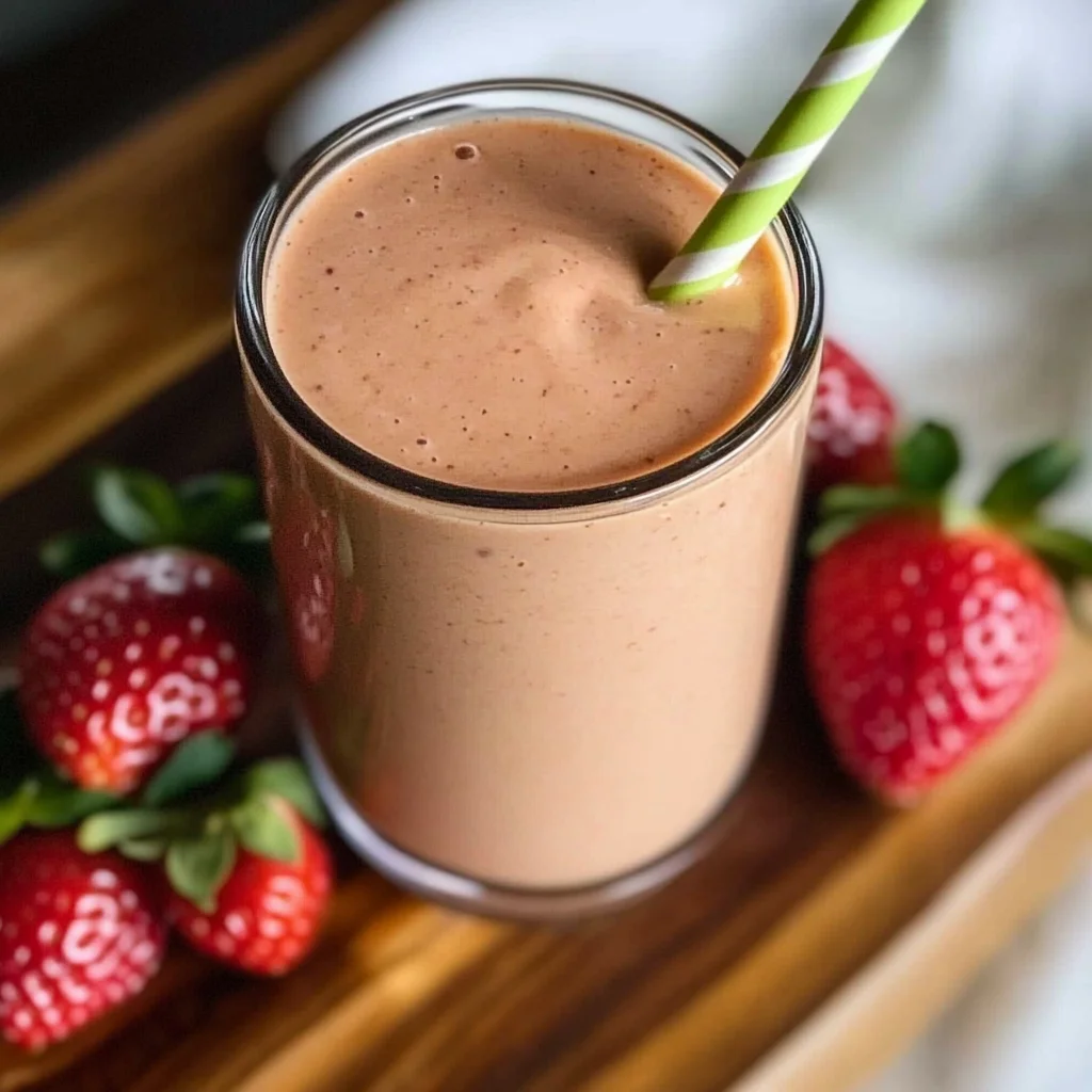Strawberry Peanut Butter Smoothie