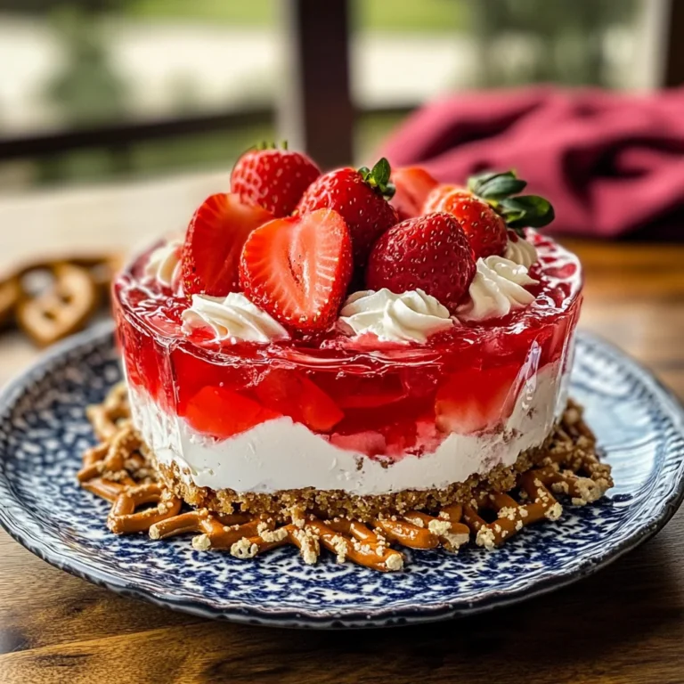 Strawberry Pretzel Jello Salad