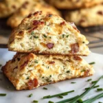 Super Fluffy Bacon Cheddar Chive Scones