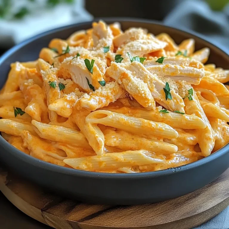 Buffalo Chicken Alfredo Pasta
