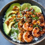 Teriyaki Shrimp Rice Bows