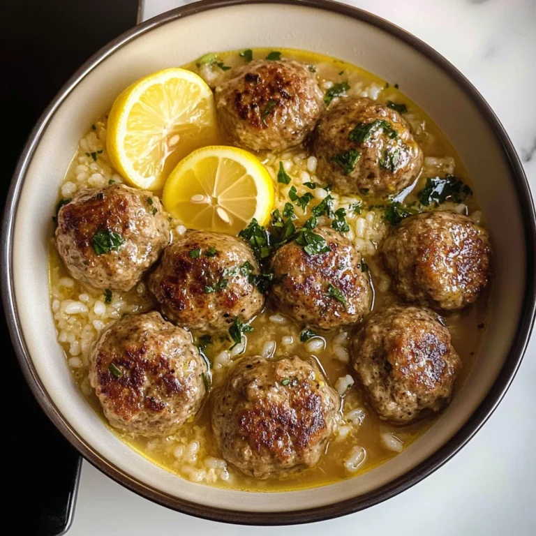 The Softest and Juiciest Greek Meatballs in Lemon Sauce